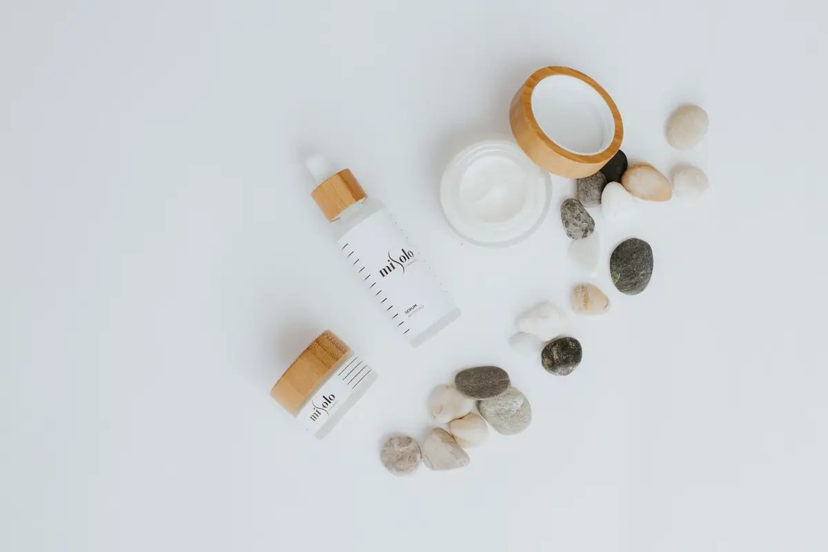 Spa products arranged for a treatment
